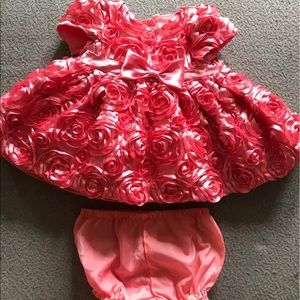 Special Occasion rose dress 3/6M